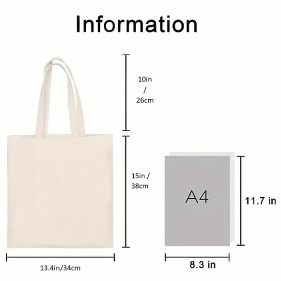 adorable bunny tote bag - Picture 2 of 2